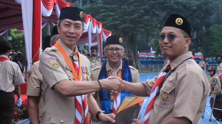 Wali Kota Bogor Apresiasi Prestasi Aplikasi Ayo Pramuka di Apel Hari Pramuka ke-65