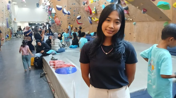 Atlet Panjat Tebing Kota Bogor Neyla Ayu Putri Matangkan Diri jelang Porprov