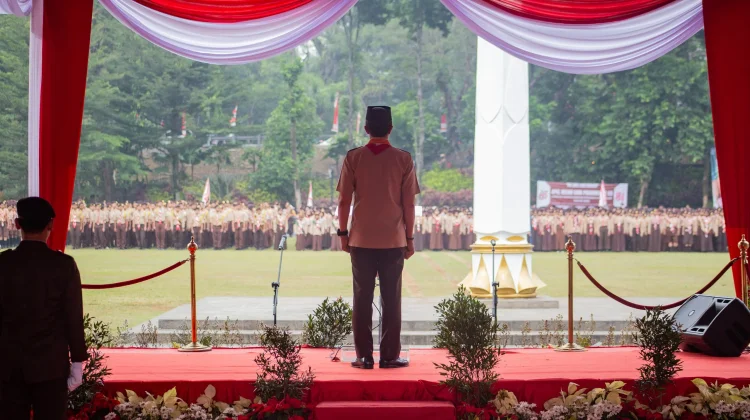 Hari Pramuka ke-65, Apel Besar Ribuan Anggota Pramuka Berkumpul di Sempur