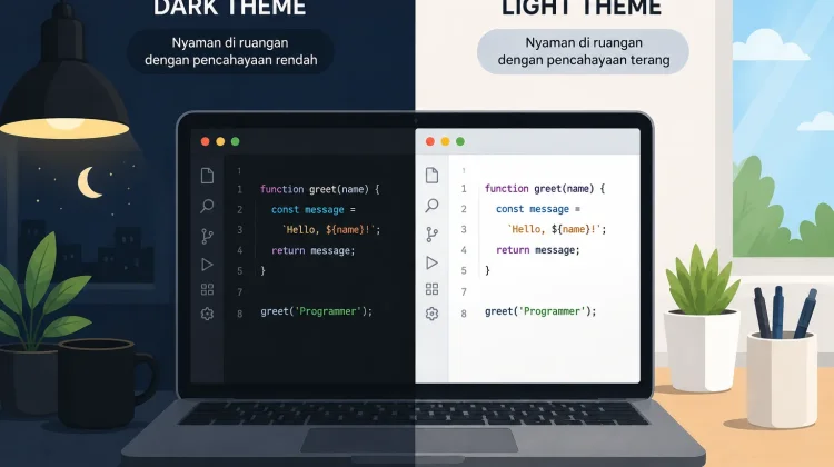 Dark Theme atau Light Theme, Mana yang Lebih Nyaman untuk Ngoding?