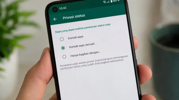 Dua Langkah Mudah Sembunyikan Status WhatsApp dari Publik