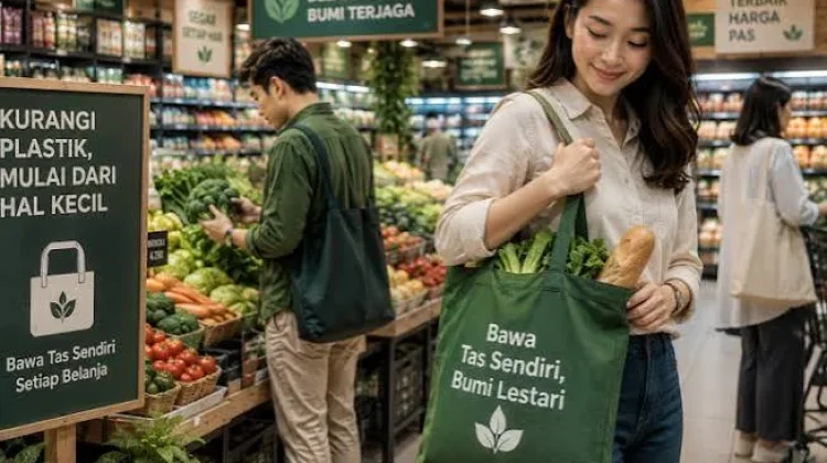 Belanja Pakai Tas Belanja Sendiri, Kebiasaan Kecil dengan Dampak Besar
