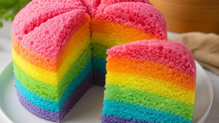 Resep Praktis Bolu Kukus Pelangi yang Lembut dan Lezat