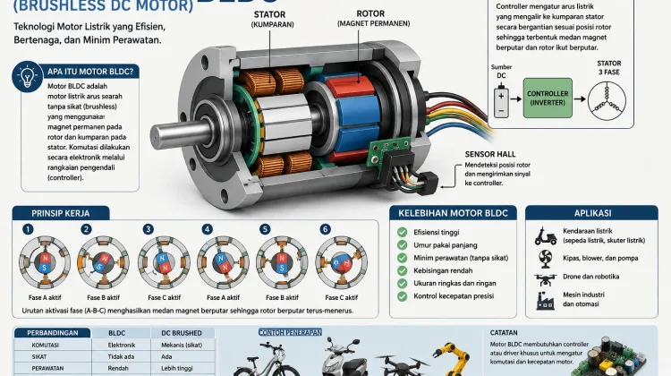 Mengenal Motor BLDC, Teknologi Penggerak Listrik yang Efisien