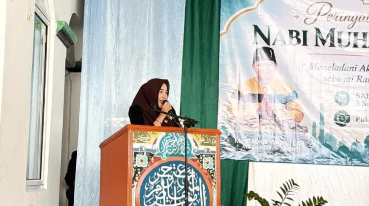 Hadiri Maulid Nabi, Anggota DPRD Nasya Kharisa Tekankan Amanah Jabatan