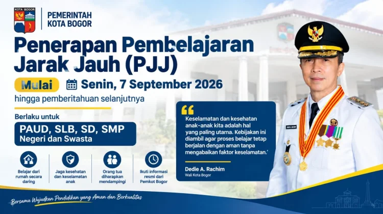 Imbas Abu Vulkanik, Pemkot Bogor Berlakukan Pembelajaran Jarak Jauh bagi Pelajar