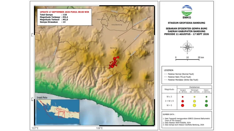 BMKG Kaji Sumber Aktivitas Gempa di Area yang Belum Terpetakan