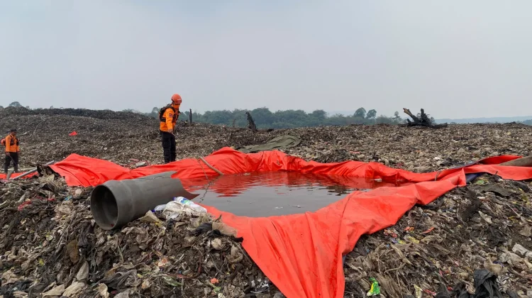 BPBD Gunakan Embung dan Nozzle Otomatis untuk Dinginkan TPA Galuga