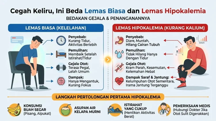 Serupa tapi Tak Sama, Ini Beda Lemas Biasa dan Hipokalemia