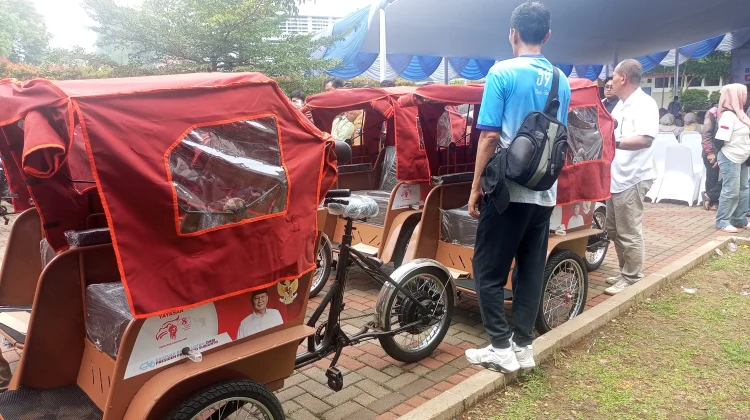 Becak Listrik Bantuan Presiden Diharapkan Sejahterakan Warga Bogor