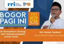 Ketua Muhammadiyah Kota Bogor: Ramadhan Momentum Perkuat Persatuan Umat
