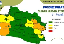 BMKG Jabar Keluarkan Peringatan Dini Potensi Curah Hujan Tinggi