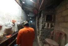 BPBD Kota Bogor Tangani Tembok Rumah Roboh di Curug