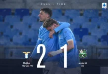 Daniel Maldini Cetak Gol Perdana, Lazio Bungkam Sassuolo 2-1