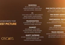 Persaingan Oscar 2026, Sepuluh Film Perebutkan Gelar Terbaik