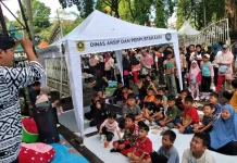 Perpustakaan Keliling Ramaikan CFD Tegar Beriman, Dorong Minat Baca Masyarakat