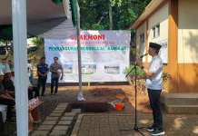 Peletakan Batu Pertama Musholla Al-Barokah, Taman Heulang Dimulai