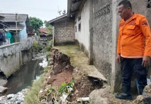 Musibah Longsor Terjadi di Pasir Kuda Bogor Barat
