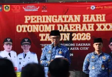 Sekda Bogor Pimpin Upacara Hari Otonomi Daerah ke-30