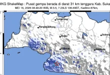 Gempa M3,5 Guncang Sukabumi, BMKG Sebut Dipicu Subduksi Lempeng