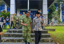 Hormati Pasukan Perdamaian, Dedie Rachim Datangi PMPP TNI