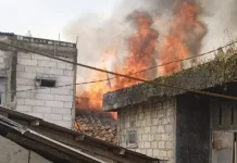 Rumah Lansia Hangus Terbakar di Caringin Bogor