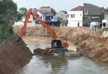 BBWS Bangun Tanggul di Sungai Cileungsi dan Cisadane