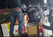 Ribuan Botol Miras Disita Polsek Parung pada Operasi Cipta Kondisi Jumat Malam