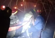 Pohon Bambu Terbakar Nyaris Hanguskan Gereja di Cileungsi Bogor