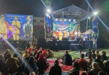 Dewas LPP RRI Turut Hadir Hiburan Rakyat Bola Gembira di Lapangan Sakura