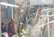 Tanah Amblas Ancam Rumah Warga di Gunungbatu, BPBD Lakukan Asesmen