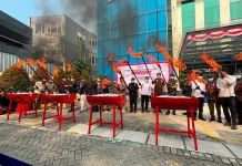 Bea Cukai Bogor Berantas Puluhan Juta Batang Rokok Ilegal