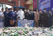 Polres Bogor Musnahkan Jutaan Obat Keras dan 3 Kg Sabu pada HUT ke-81 RI