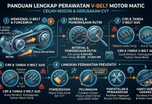 Cegah V-Belt Putus, Ini Panduan Rawat CVT Motor Matic