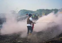Memasuki Hari Kedelapan, Api di TPAS Galuga Masih Menyala