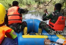 Jaga Kualitas Sungai, TNI dan DSDA Jabar Patroli Sungai Cileungsi Kabupaten Bogor