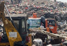 Petugas Gabungan Masih Siaga Pantau TPA Galuga 24 Jam