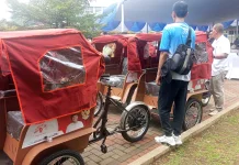 Becak Listrik Bantuan Presiden Diharapkan Sejahterakan Warga Bogor
