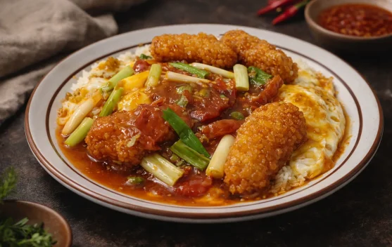 Cuma 10 Menit! Menu Sahur Praktis Telur Mata Sapi Saus Barbeque Nugget