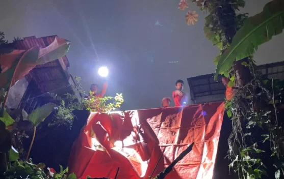 Longsor di Menteng Bogor Barat Timpa Rumah Kontrakan, 9 Jiwa Terdampak