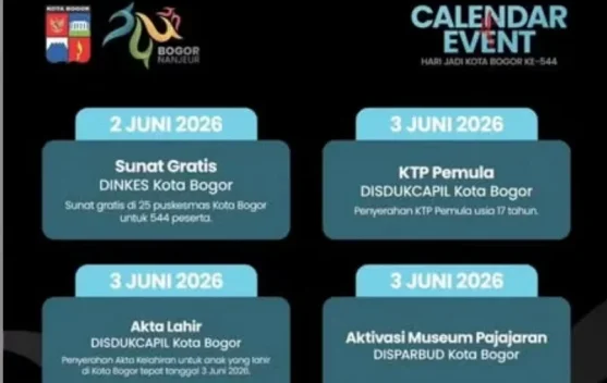 Pemkot Bogor Rilis Rangkaian Hari Jadi Bogor ke-544 Tahun 2026