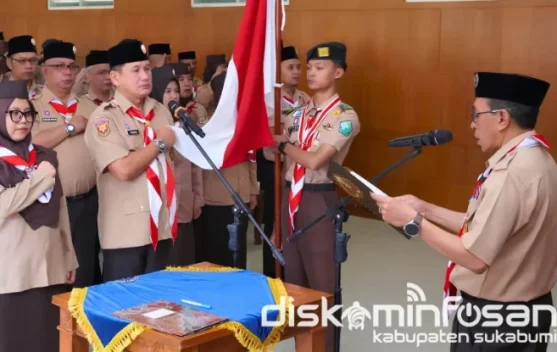 Saka Pramuka Kabupaten Sukabumi Siap Kampanyekan Pramuka Bersih Narkoba