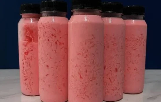 Resep Es Lumut Stroberi Viral Jualan Modal Minim