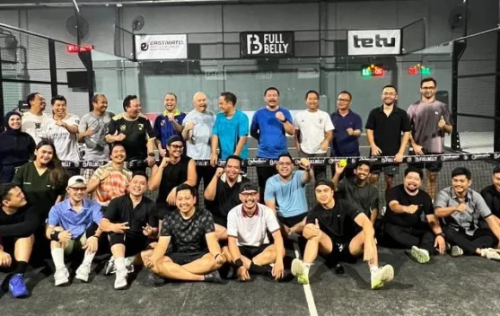 KNPI Kota Bogor Taklukkan Blackcats di Laga Padel Persahabatan
