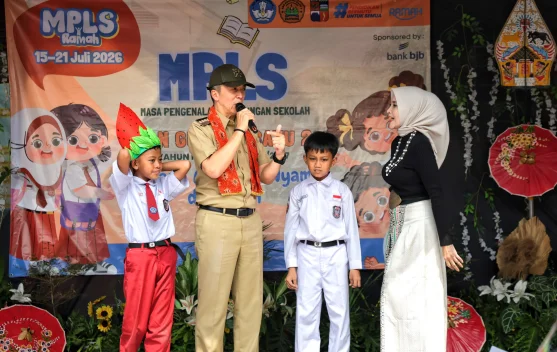Penutupan MPLS Kota Bogor Diisi Gerakan Menanam Pohon di SDN Gunung Batu 2