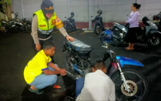Polsek Kemang Sita Knalpot Brong yang Meresahkan Warga