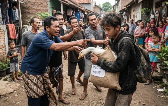 Polisi Amankan Remaja 17 Tahun, Diduga Mencuri Dua Ekor Angsa