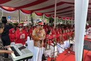 Lansia Matahari Meriahkan HUT RI ke-81 dengan Orkestra Angklung