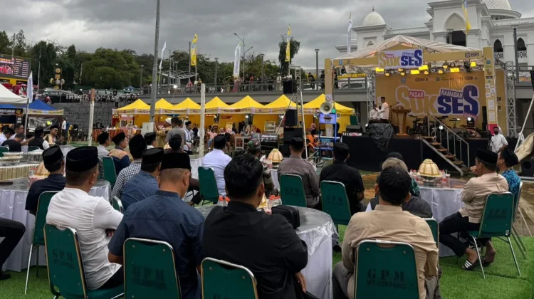 Kapolsek Lalabata Hadiri Pembukaan Pasar Ramadhan