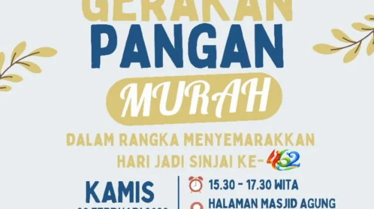 Sambut HJS Ke-462, Pemkab Sinjai Bakal Gelar Gerakan Pangan Murah